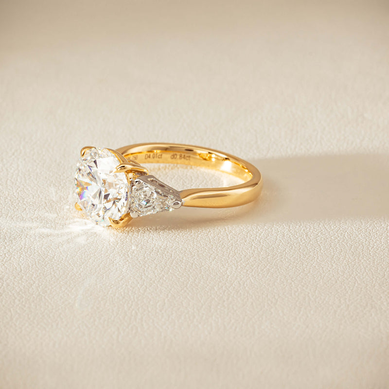18ct Yellow & White Gold 4.01ct Diamond Odyssey Ring - Ring - Walker & Hall