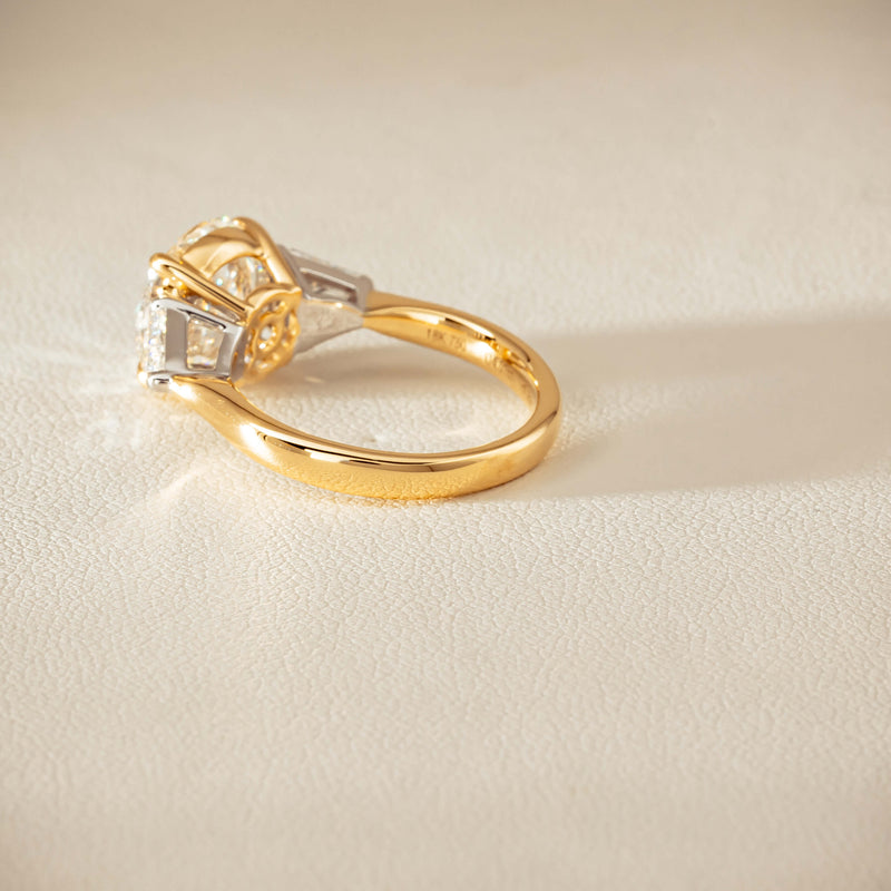 18ct Yellow & White Gold 4.01ct Diamond Odyssey Ring - Ring - Walker & Hall