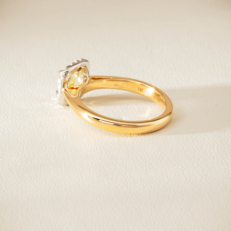18ct Yellow Gold 1.52ct Fancy Cushion-Cut Diamond Nina Ring - Ring - Walker & Hall