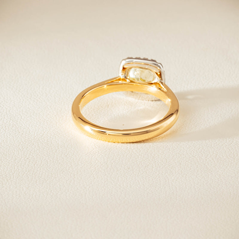 18ct Yellow Gold 1.52ct Fancy Cushion-Cut Diamond Nina Ring - Ring - Walker & Hall