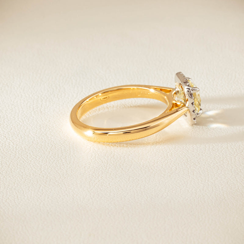 18ct Yellow Gold 1.52ct Fancy Cushion-Cut Diamond Nina Ring - Ring - Walker & Hall