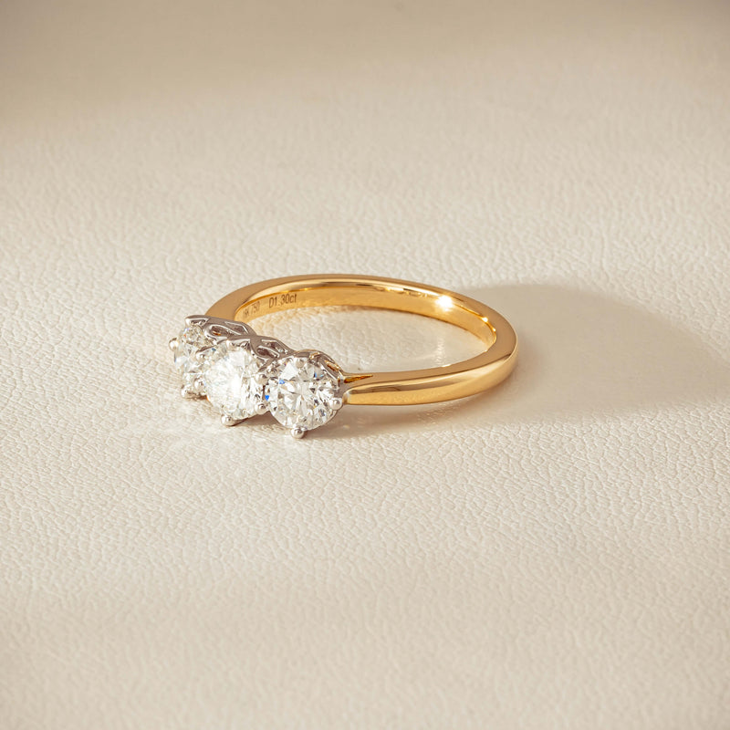 18ct Yellow Gold 1.30ct Diamond Coronado Ring - Ring - Walker & Hall
