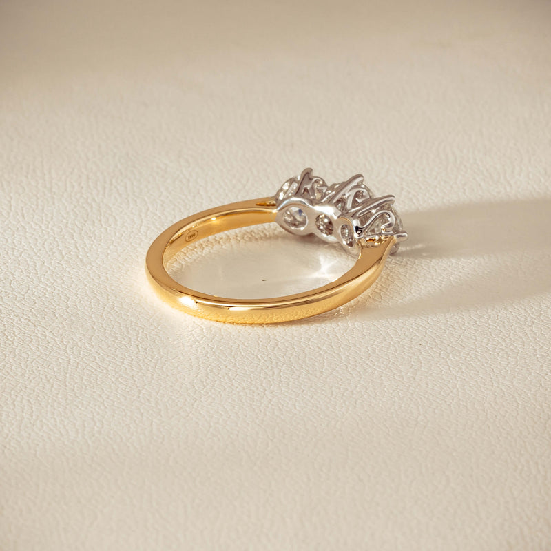 18ct Yellow Gold 1.30ct Diamond Coronado Ring - Ring - Walker & Hall