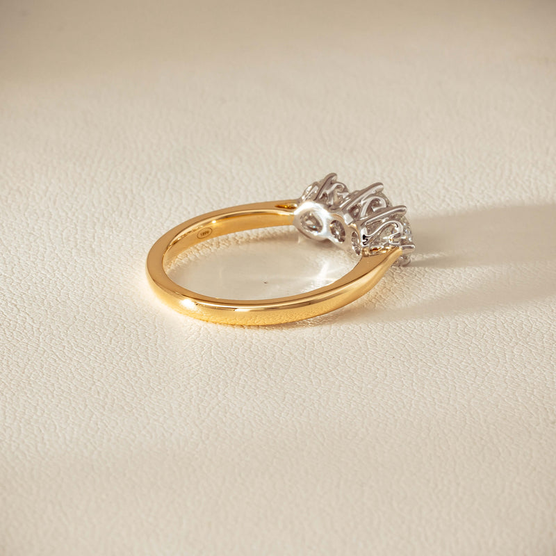 18ct Yellow Gold 1.30ct Diamond Coronado Ring - Ring - Walker & Hall