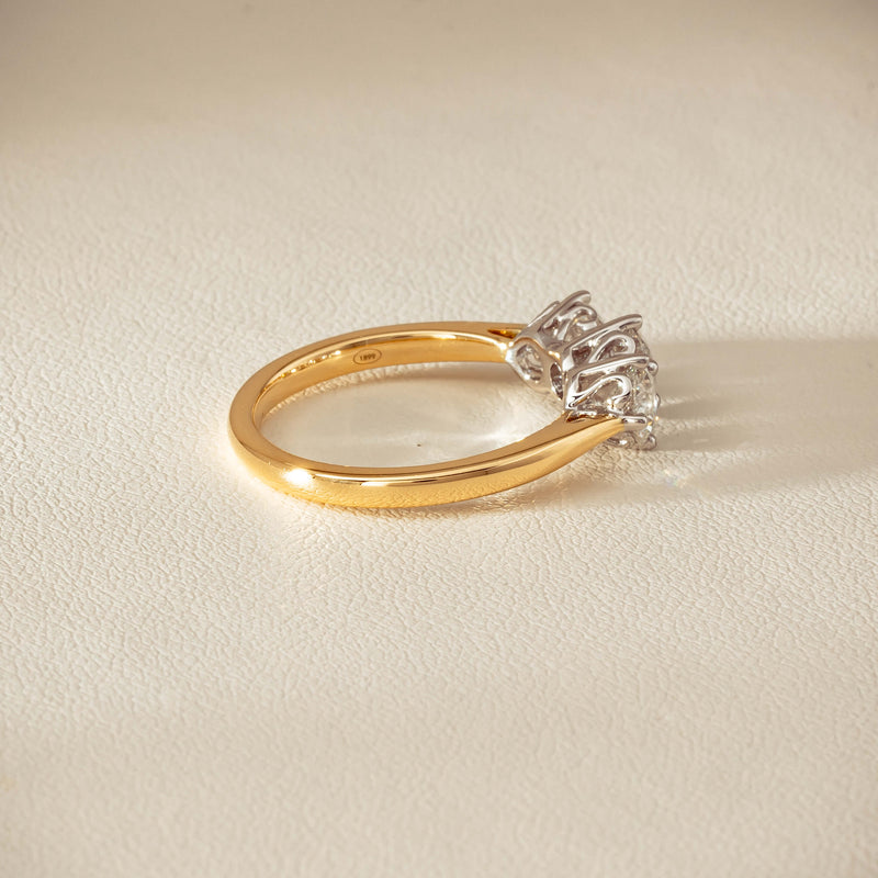 18ct Yellow Gold 1.30ct Diamond Coronado Ring - Ring - Walker & Hall