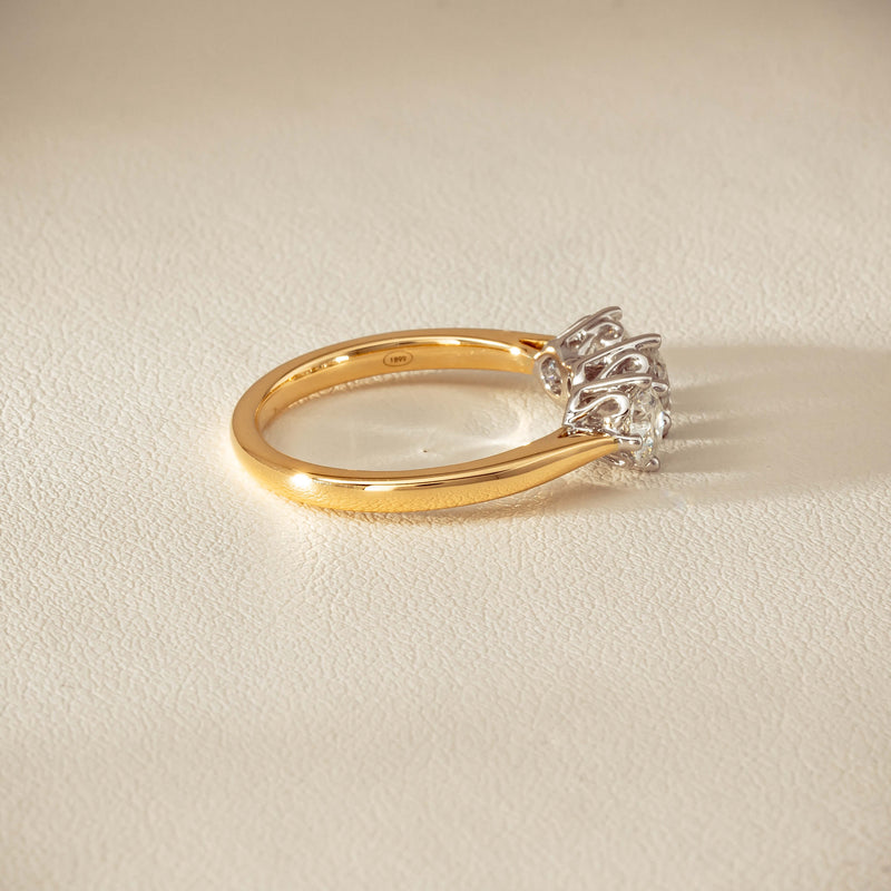 18ct Yellow Gold 1.30ct Diamond Coronado Ring - Ring - Walker & Hall