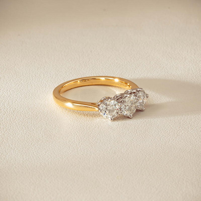18ct Yellow Gold 1.30ct Diamond Coronado Ring - Ring - Walker & Hall