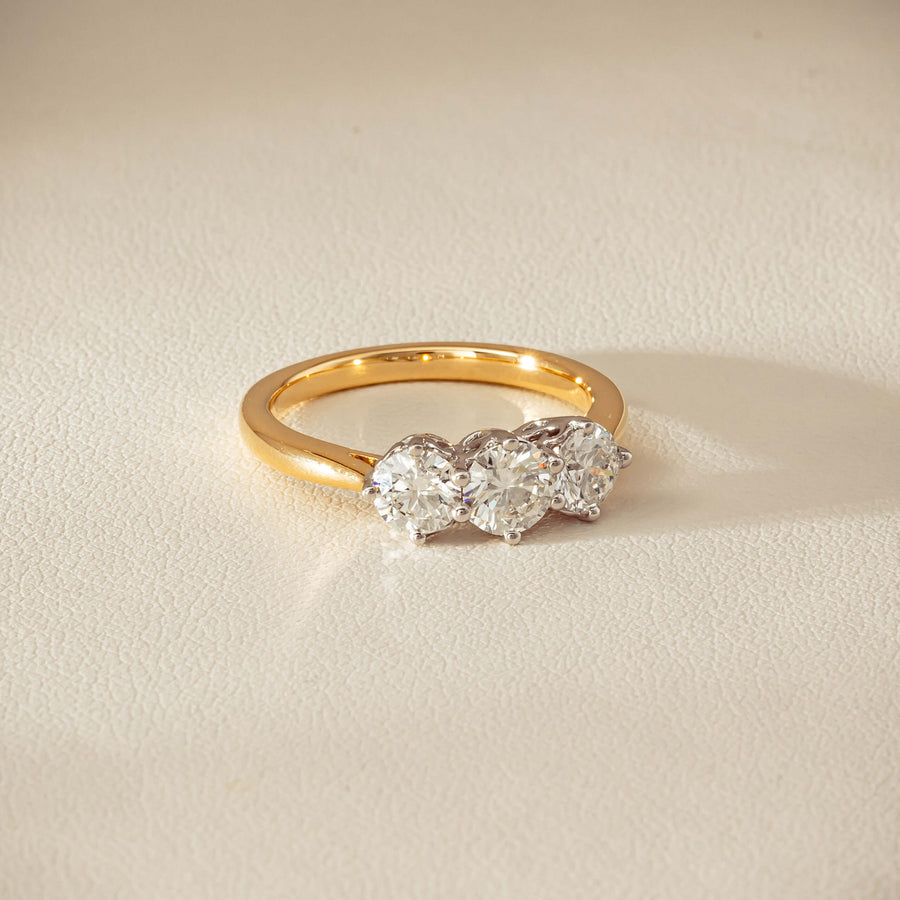 18ct Yellow Gold 1.30ct Diamond Coronado Ring - Ring - Walker & Hall