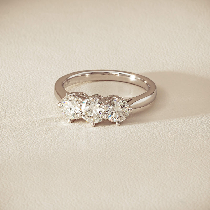 18ct White Gold 1.33ct Diamond Coronado Ring - Ring - Walker & Hall