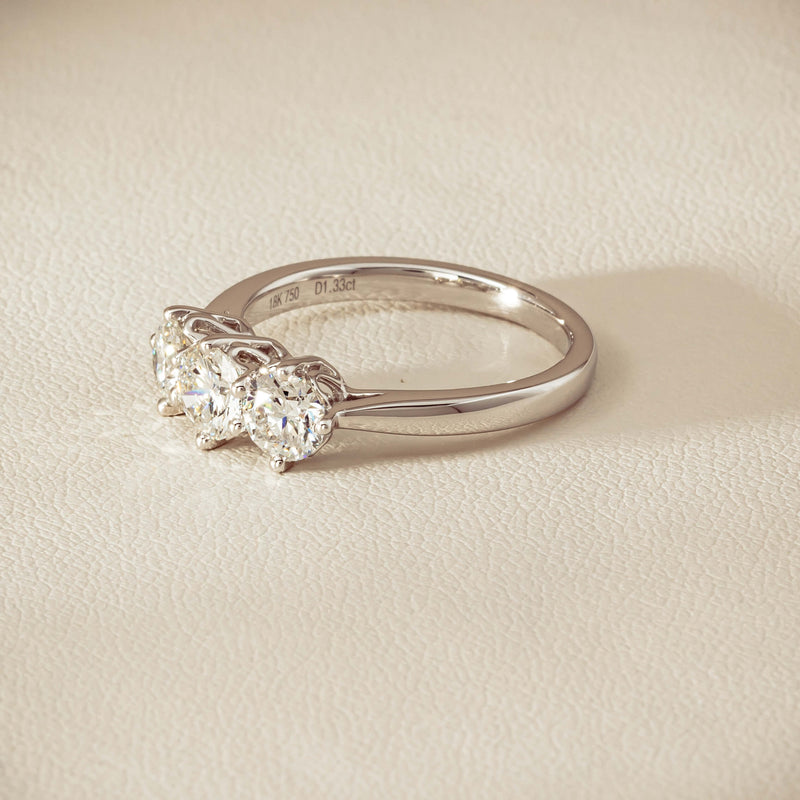 18ct White Gold 1.33ct Diamond Coronado Ring - Ring - Walker & Hall