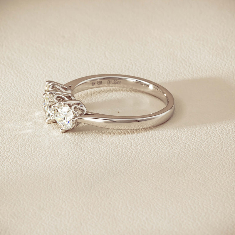 18ct White Gold 1.33ct Diamond Coronado Ring - Ring - Walker & Hall
