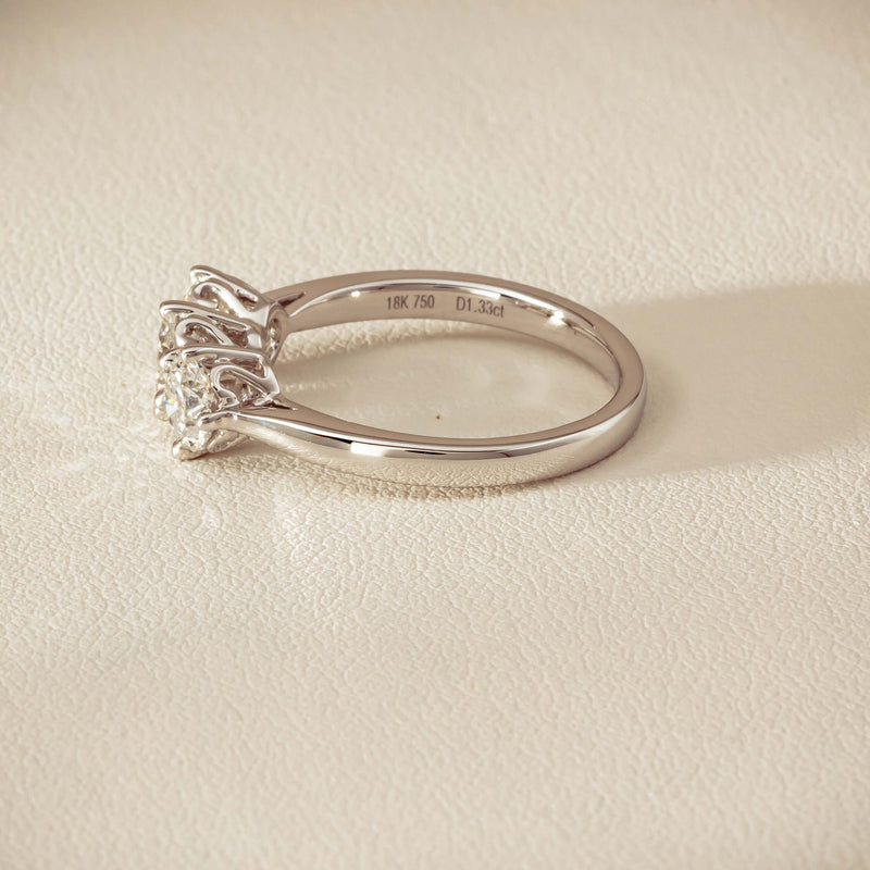 18ct White Gold 1.33ct Diamond Coronado Ring - Ring - Walker & Hall