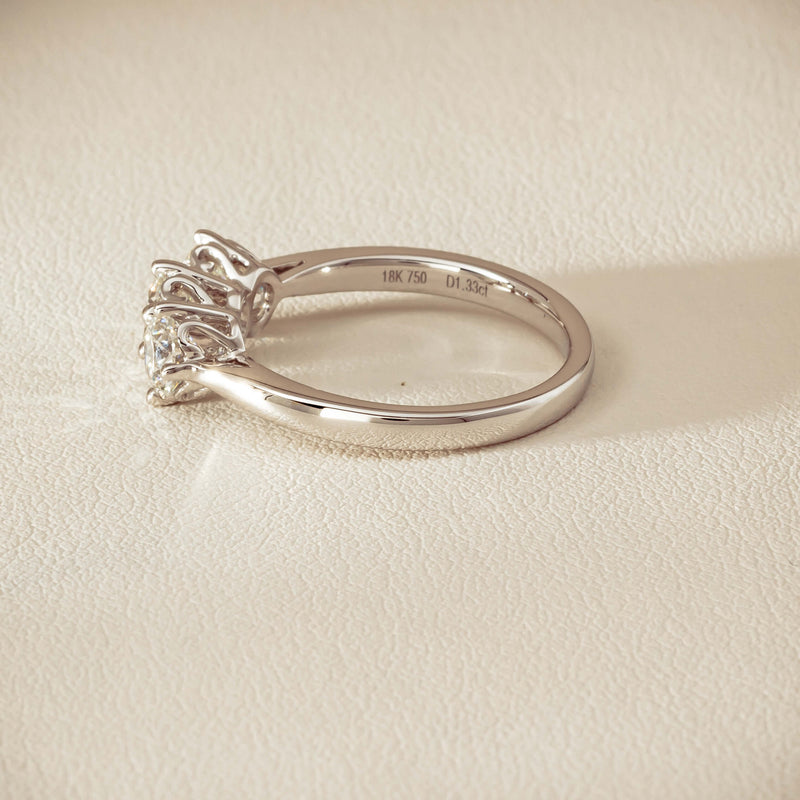 18ct White Gold 1.33ct Diamond Coronado Ring - Ring - Walker & Hall
