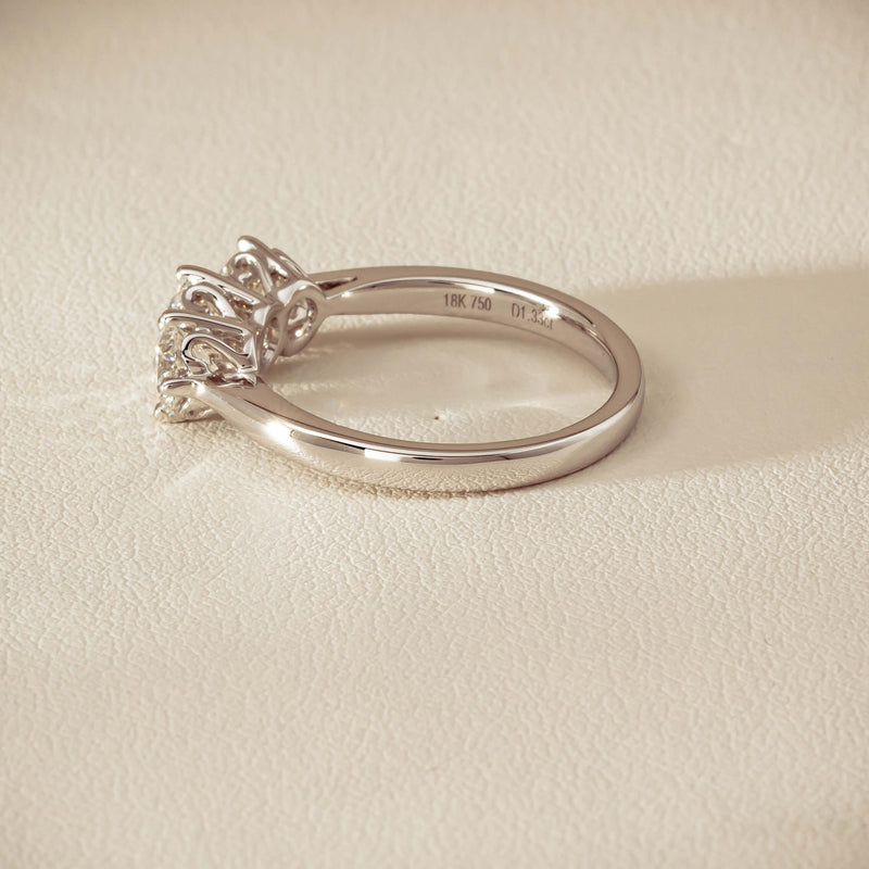 18ct White Gold 1.33ct Diamond Coronado Ring - Ring - Walker & Hall