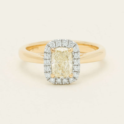 18ct Yellow Gold 1.00ct Fancy Cushion-Cut Diamond Nina Ring - Ring - Walker & Hall