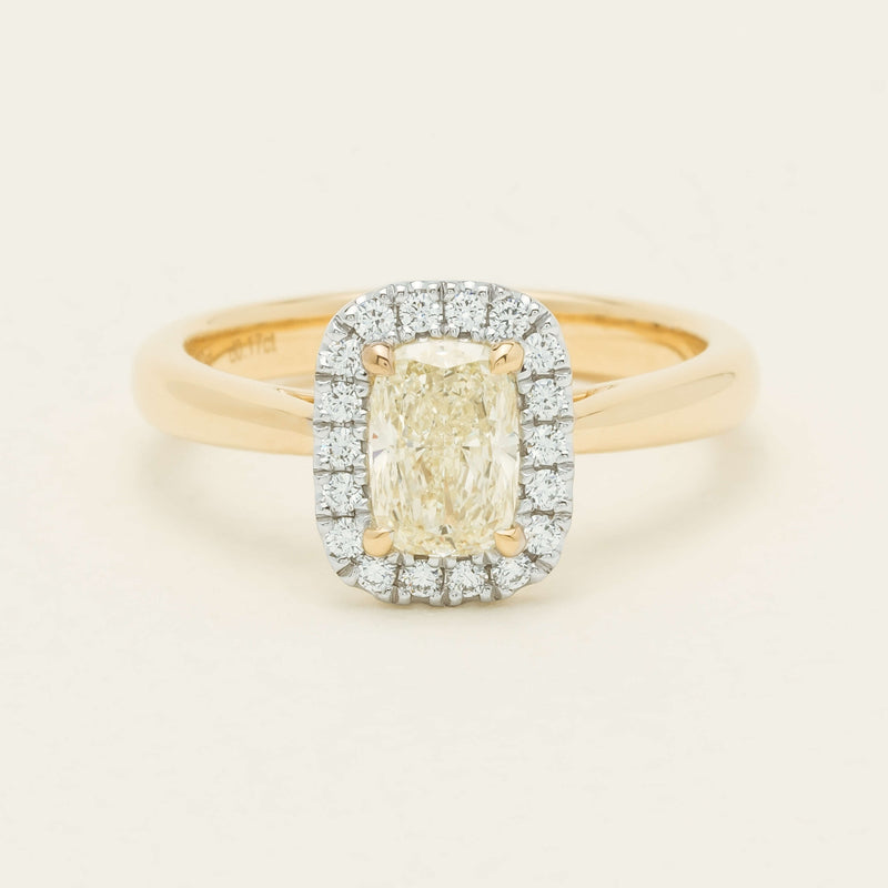 18ct Yellow Gold 1.00ct Fancy Cushion-Cut Diamond Nina Ring - Ring - Walker & Hall