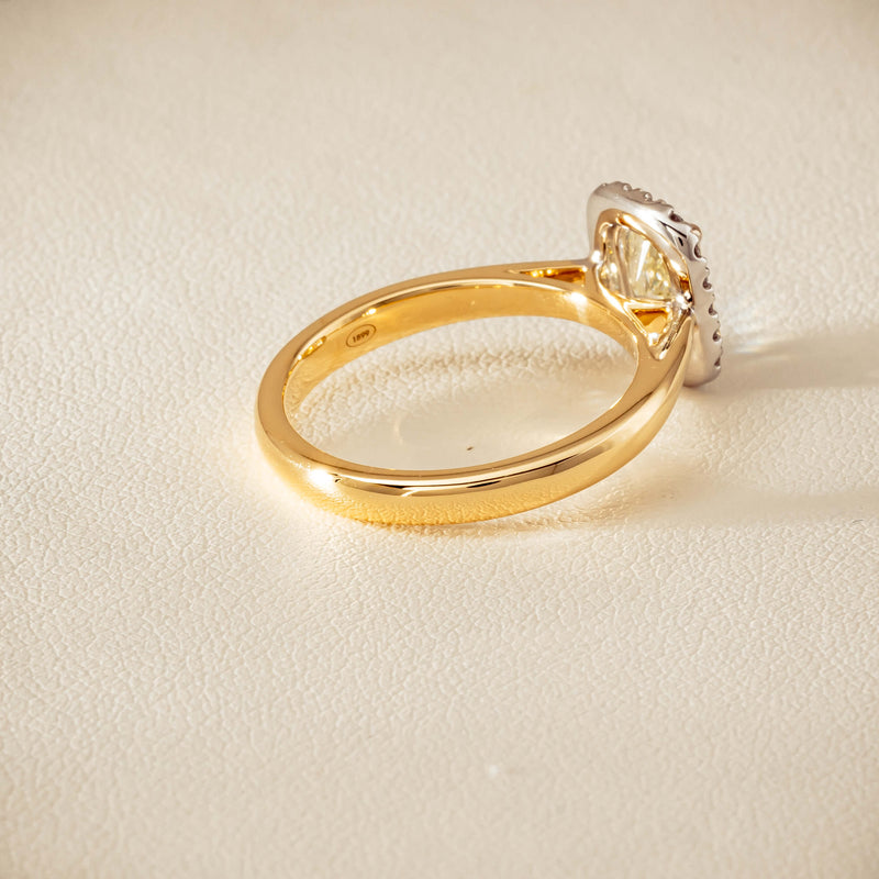 18ct Yellow Gold 1.00ct Fancy Cushion-Cut Diamond Nina Ring - Ring - Walker & Hall