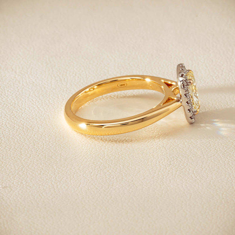 18ct Yellow Gold 1.00ct Fancy Cushion-Cut Diamond Nina Ring - Ring - Walker & Hall