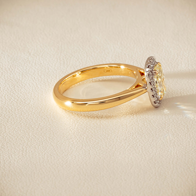 18ct Yellow Gold 1.00ct Fancy Cushion-Cut Diamond Nina Ring - Ring - Walker & Hall