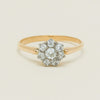 Deja Vu 18ct Yellow Gold .52ct Diamond Cluster Ring