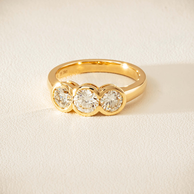 18ct Yellow Gold 1.39ct Reclaimed Diamond Natalia Ring