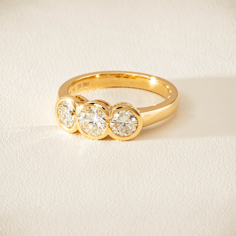 18ct Yellow Gold 1.39ct Reclaimed Diamond Natalia Ring