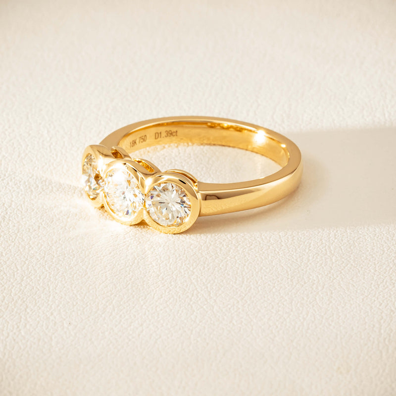 18ct Yellow Gold 1.39ct Reclaimed Diamond Natalia Ring