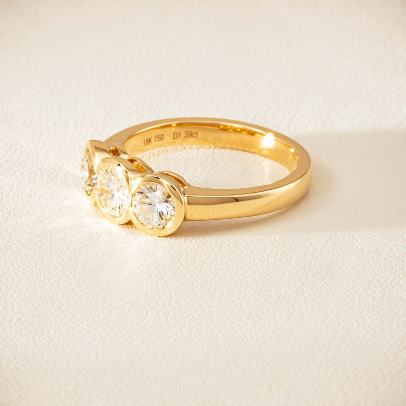 18ct Yellow Gold 1.39ct Reclaimed Diamond Natalia Ring