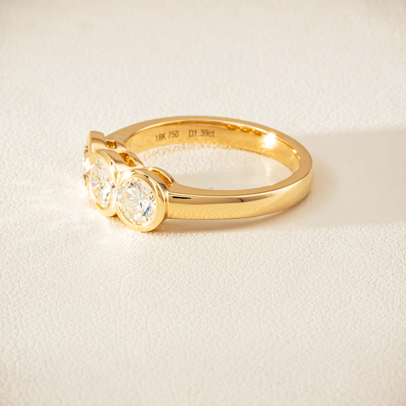 18ct Yellow Gold 1.39ct Reclaimed Diamond Natalia Ring