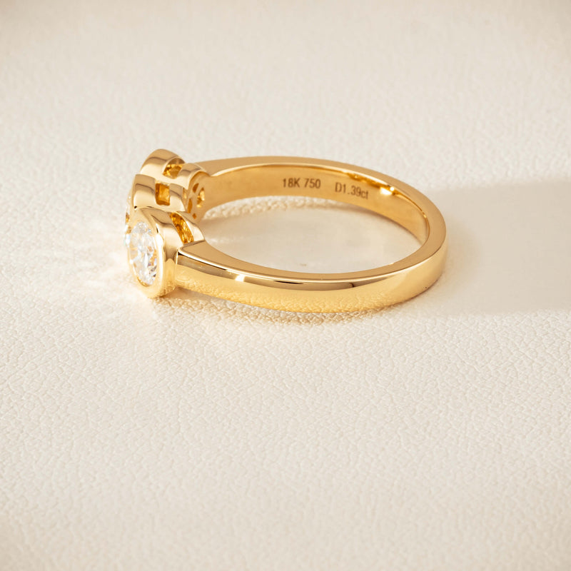 18ct Yellow Gold 1.39ct Reclaimed Diamond Natalia Ring