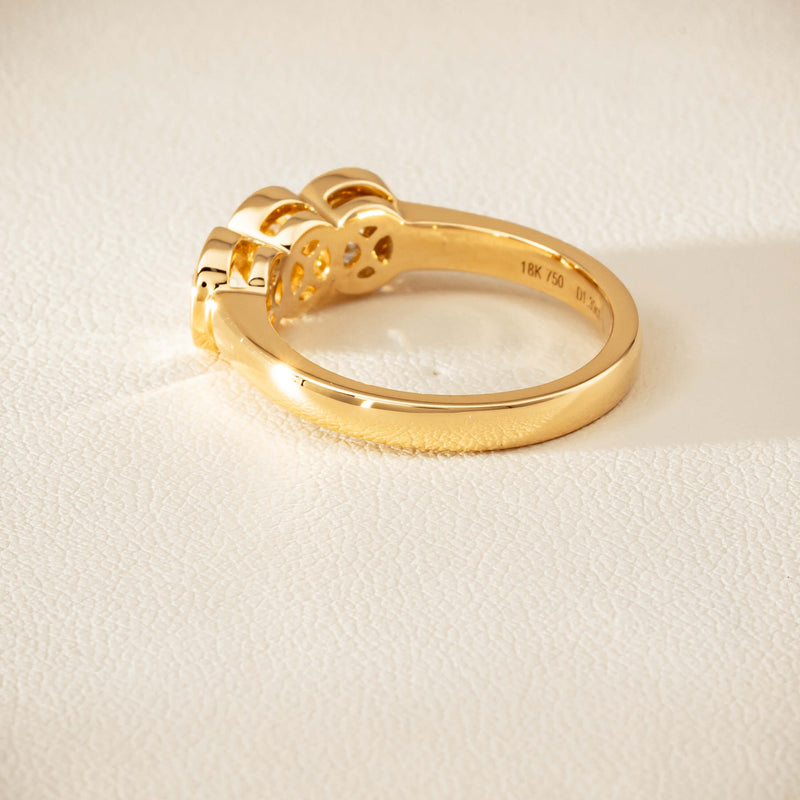 18ct Yellow Gold 1.39ct Reclaimed Diamond Natalia Ring