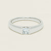 Platinum .59ct Reclaimed Princess-Cut Diamond Mens Ring