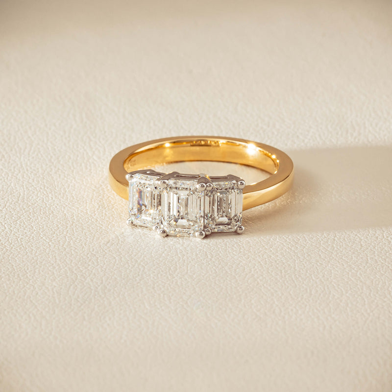 18ct Yellow & White Gold 2.41ct Diamond Odyssey Ring - Ring - Walker & Hall