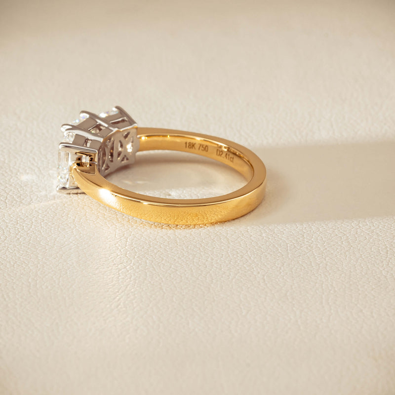 18ct Yellow & White Gold 2.41ct Diamond Odyssey Ring - Ring - Walker & Hall