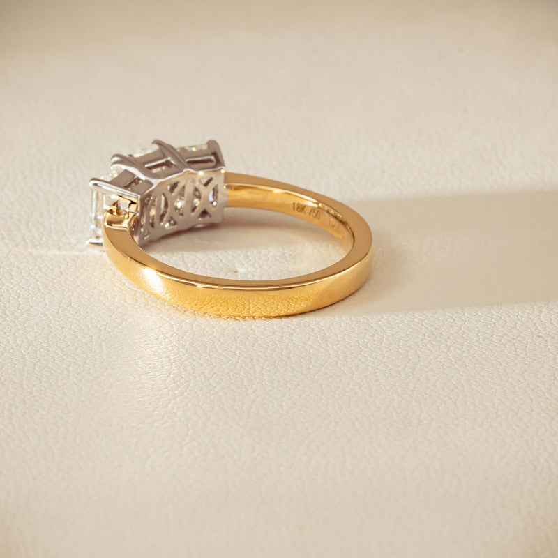 18ct Yellow & White Gold 2.41ct Diamond Odyssey Ring - Ring - Walker & Hall