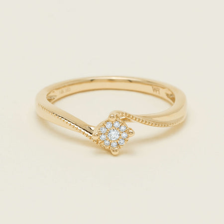 14ct Yellow Gold Diamond Tango Ring - Ring - Walker & Hall