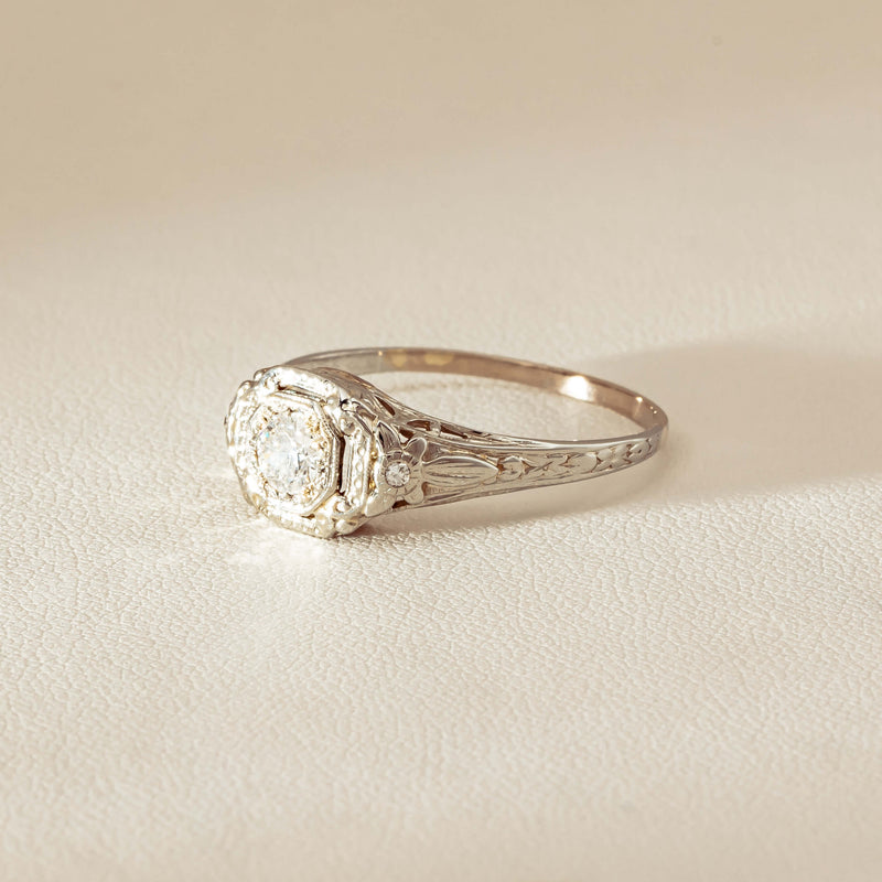 Deja Vu 18ct White Gold .35ct Diamond Ring - Ring - Walker & Hall