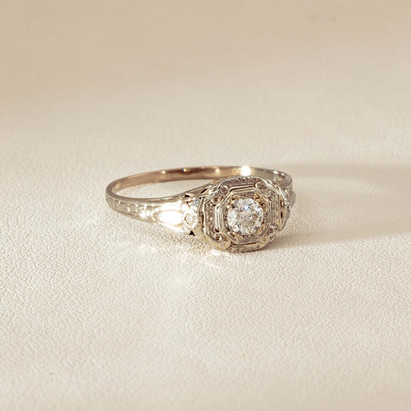 Deja Vu 18ct White Gold .35ct Diamond Ring - Ring - Walker & Hall