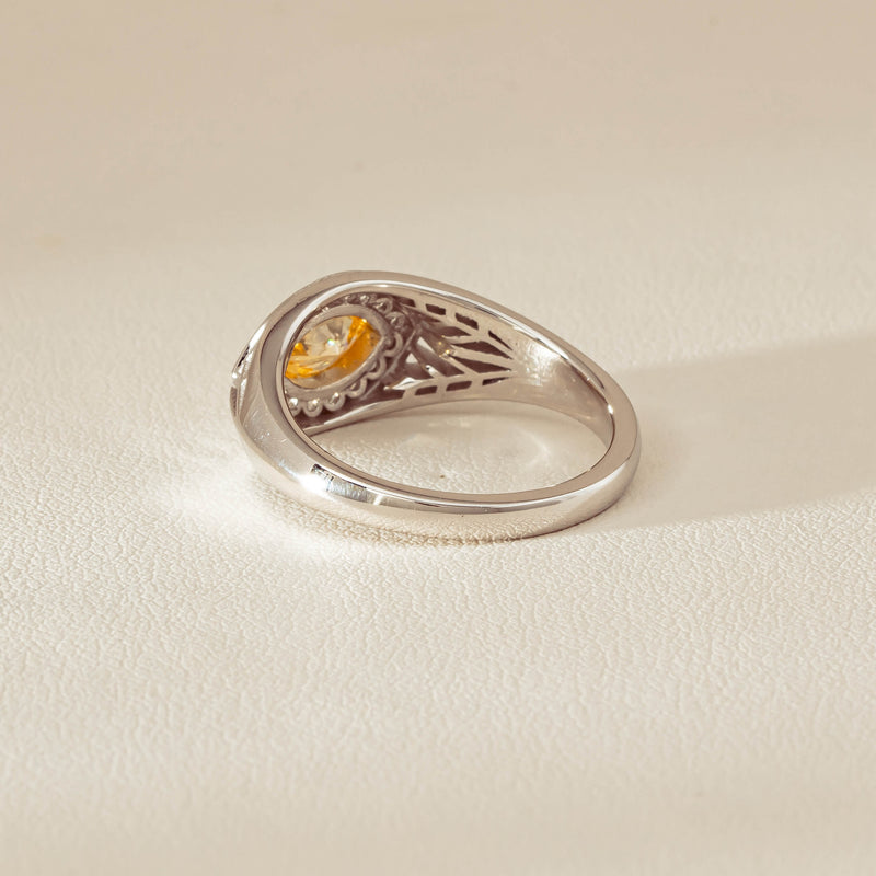 Deja Vu 18ct White Gold .65ct Yellow Diamond Ring - Ring - Walker & Hall