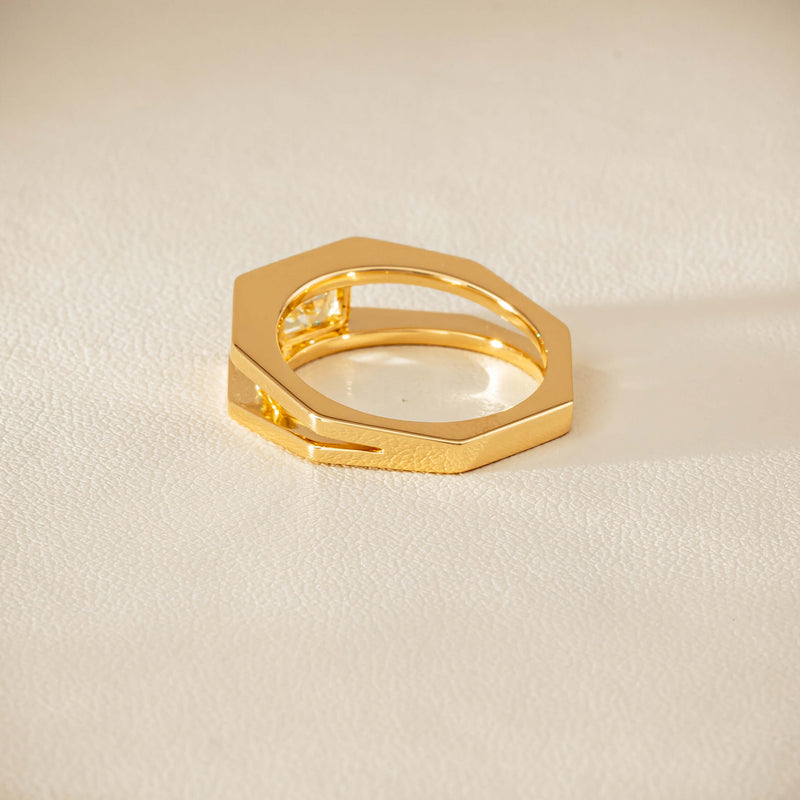 18ct Yellow Gold .70ct Fancy Diamond Openwork Ring - Ring - Walker & Hall