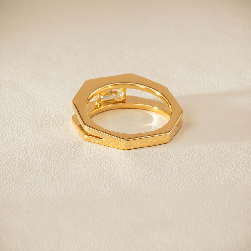 18ct Yellow Gold .70ct Fancy Diamond Openwork Ring - Ring - Walker & Hall