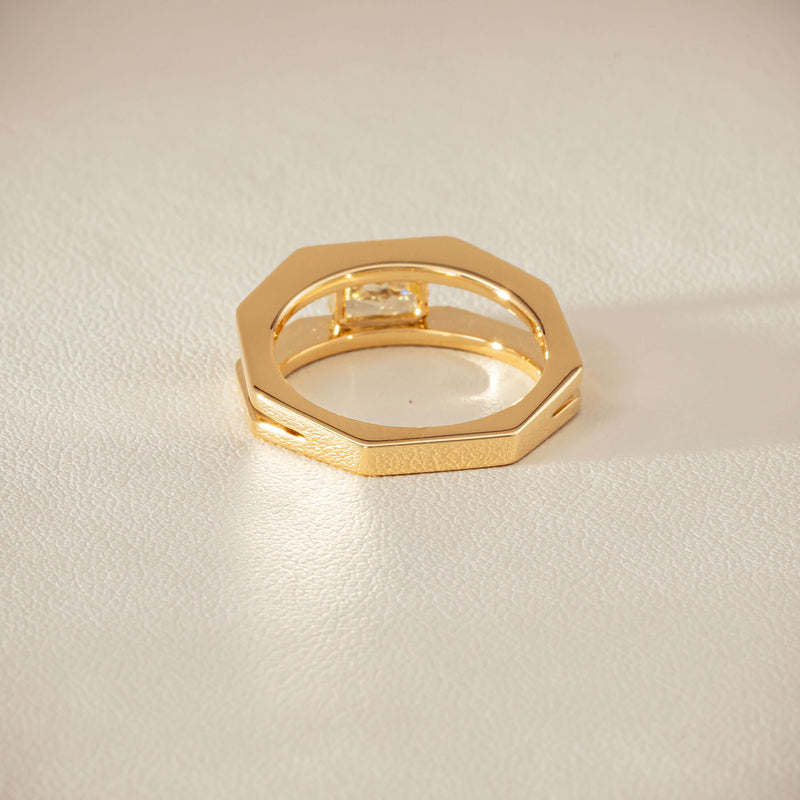 18ct Yellow Gold .70ct Fancy Diamond Openwork Ring - Ring - Walker & Hall