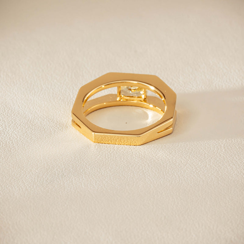 18ct Yellow Gold .70ct Fancy Diamond Openwork Ring - Ring - Walker & Hall