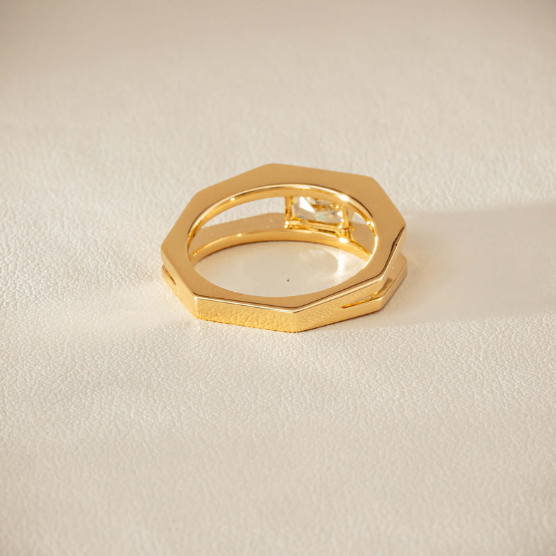 18ct Yellow Gold .70ct Fancy Diamond Openwork Ring - Ring - Walker & Hall