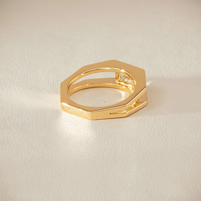 18ct Yellow Gold .70ct Fancy Diamond Openwork Ring - Ring - Walker & Hall