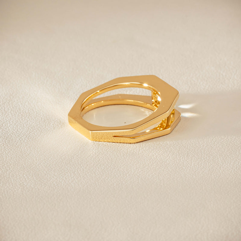 18ct Yellow Gold .70ct Fancy Diamond Openwork Ring - Ring - Walker & Hall