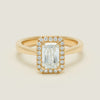 18ct Yellow Gold 1.50ct Emerald-Cut Diamond Nina Ring - Ring - Walker & Hall