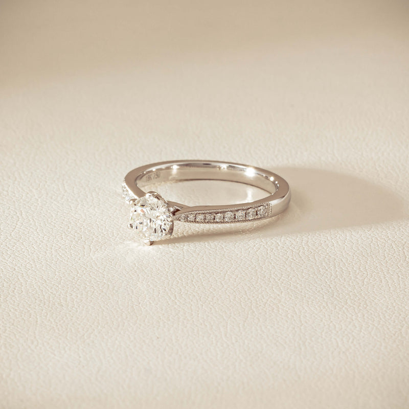 18ct White Gold .50ct Diamond Zenith Ring