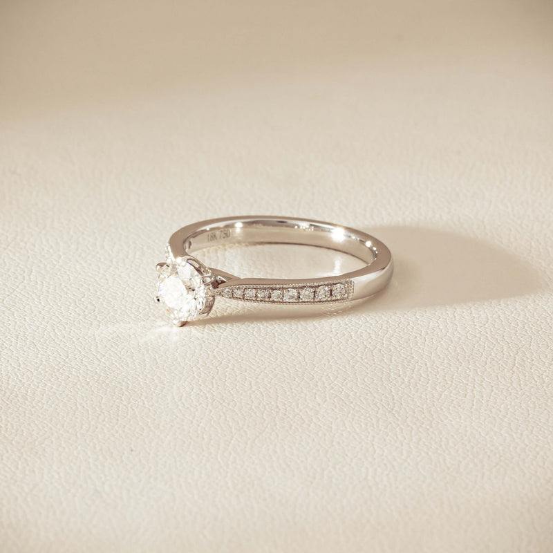 18ct White Gold .50ct Diamond Zenith Ring