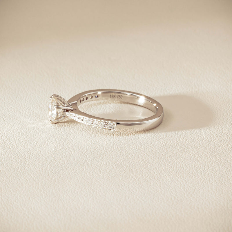 18ct White Gold .50ct Diamond Zenith Ring